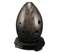 Adults ocarina Pear-shaped Pottery Xun Beginners Practice Playing Xun Eight-hole F-tune Wind Instrument With Base ocarina instrument (Color : 06)