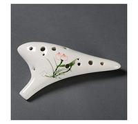 Adults ocarina Performance-type Musical Instrument Fine Hand-painted Ceramics Ocarina 12-hole AC Professional Beginner Alto C Ocarina ocarina instrument (Color : 03)