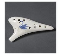 Adults ocarina Performance-type Musical Instrument Fine Hand-painted Ceramics Ocarina 12-hole AC Professional Beginner Alto C Ocarina ocarina instrument (Color : 05)