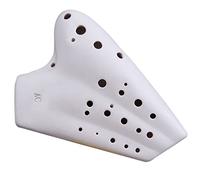 Adults ocarina Performance-type Wide-range Three-tube Matte White Alto C Key (AC) Ceramic Ocarina Musical Instrument ocarina instrument