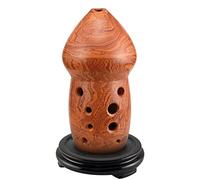 Adults ocarina Professional 10-hole Double-cavity F-tune Professional Playing Type Pottery Xun Wind Instrument With Base ocarina instrument (Color : 02)