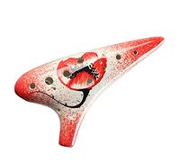Adults ocarina Professional 12-hole Alto C-tone Ceramic Ocarina Performance Type Hand-painted Student Adult Ocarina Musical Instrument ocarina instrument (Color : 03)