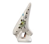 Adults ocarina Professional 12-hole High-pitched G-tune Ceramic Ocarina Playing Type Hand-painted Student Adult Ocarina Musical Instrument ocarina instrument (Color : 02)