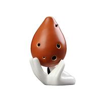 Adults ocarina Professional 6-hole Alto C-tone Ceramic Ocarina Cute Round Shape Ocarina Musical Instrument ocarina instrument (Color : 02)