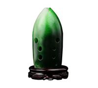 Adults ocarina Professional Playing Ten-hole Resin Pottery Xun Portable Student Beginner F/G Tone Green Ocarina ocarina instrument (Color : F)