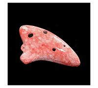 Adults ocarina Rock-Textured Ceramic Ocarina 6 Hole Alto C Key Beginner Student Ocarina Musical Instrument ocarina instrument (Color : 01)