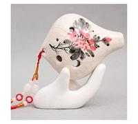 Adults ocarina Short Mouth Ocarina 6-hole Ceramic Ocarina Musical Instrument Six-hole Alto C/AC Crack Hand-painted Ocarina ocarina instrument (Color : 03)