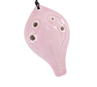Adults ocarina Six-hole Long Mouth/Crack Glaze Ocarina Beginner 6-hole High-pitched C Key (SC) Ceramic Ocarina Musical Instrument ocarina instrument (Color : 07)