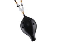 Adults ocarina Six-hole Long Mouth/Crack Glaze Ocarina Beginner 6-hole High-pitched C Key (SC) Ceramic Ocarina Musical Instrument ocarina instrument (Color : 01)