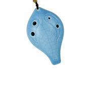 Adults ocarina Six-hole Long Mouth/Crack Glaze Ocarina Beginner 6-hole High-pitched C Key (SC) Ceramic Ocarina Musical Instrument ocarina instrument (Color : 05)