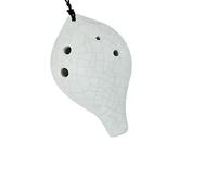 Adults ocarina Six-hole Long Mouth/Crack Glaze Ocarina Beginner 6-hole High-pitched C Key (SC) Ceramic Ocarina Musical Instrument ocarina instrument (Color : 1-8)