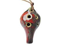 Adults ocarina Six-hole Ocarina Musical Instrument 6-hole Professional Students Adult Alto AC Tune Children's Pottery Xun With Lanyard ocarina instrument (Color : 06)