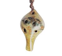 Adults ocarina Six-hole Ocarina Musical Instrument 6-hole Professional Students Adult Alto AC Tune Children's Pottery Xun With Lanyard ocarina instrument (Color : 03)