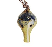 Adults ocarina Six-hole Ocarina Musical Instrument 6-hole Professional Students Adult Alto AC Tune Children's Pottery Xun With Lanyard ocarina instrument (Color : 01)