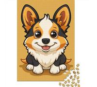 Adults Paper Jigsaw Corgi 1000 Pieces of Jigsaw Puzzles Rectangular Puzzle Intellectual Development Game 1000pcs (38x26cm)