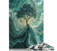 Adults Paper Jigsaw Emerald Tree 1000 Pieces of Jigsaw Puzzles Rectangular Puzzle Intellectual Development Game 1000pcs (38x26cm)