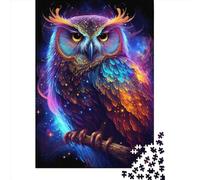 Adults Paper Jigsaw Nebula Owl 1000 Pieces of Jigsaw Puzzles Rectangular Puzzle Intellectual Development Game 1000pcs (38x26cm)