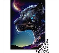 Adults Paper Jigsaw Panther 5 1000 Pieces of Jigsaw Puzzles Rectangular Puzzle Intellectual Development Game 1000pcs (38x26cm)