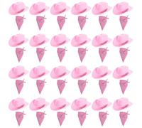 Adults Pink Cowboy Accessory Set - Pack of 24 - Pink Star-Studded Cowboy Hat + Matching Paisley Bandana - Ladies Hen Night Cowgirl Western Fancy Dress Costume Accessory Set