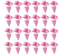 Adults Pink Cowboy Accessory Set - Pink Cowboy Hat with Attached Tiara + Matching Paisley Bandana - Ladies Hen Night Cowgirl Western Fancy Dress Costume Accessory Set