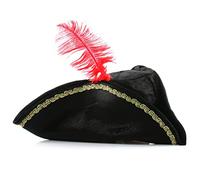 Adults Pirate Hat Tricorn - Highwayman Town Cryer Bucaneer Pirate Cap Fancy Dress Accessory