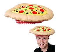 Adults Pizza Hat Fancy Dress Accessory Hat Novelty Headwear Italian Fancy Dress Costume - Pack Of 3