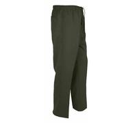 Adults Plain Smart Rugby Bottoms Work Wear Adjustable Waist Trousers Mens Golf Pants Straight Leg Casual Trousers Adults Elasticated Waist Formal Pants Bottoms (Khaki Waist 34"/ Inside Leg 31")