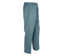 Adults Plain Smart Rugby Bottoms Work Wear Adjustable Waist Trousers Mens Golf Pants Straight Leg Casual Trousers Adults Elasticated Waist Formal Pants Bottoms (Teal Waist 36"/ Inside Leg 31")