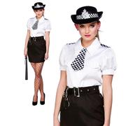 Adults Police Woman Costume Sexy Constable Cutie Ladies Fancy Dress Outfit