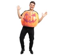 Adults Pumpkin Costume Tabard Printed Foam Jack O Lantern Halloween Fancy Dress