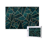 Adults Puzzle Game Challenging Puzzles,Jigsaw Puzzles 1000 Pieces,Abstract Nature Emerald Green