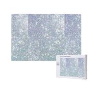 Adults Puzzle Game Challenging Puzzles,Jigsaw Puzzles 1000 Pieces,Bling Silver Printed Glitter