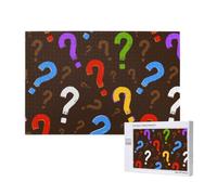 Adults Puzzle Game Challenging Puzzles,Jigsaw Puzzles 1000 Pieces,Colorful Question Mark