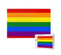 Adults Puzzle Game Challenging Puzzles,Jigsaw Puzzles 1000 Pieces,Gay Pride Lgbt Rainbow Flag