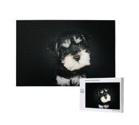 Adults Puzzle Game Challenging Puzzles,Jigsaw Puzzles 1000 Pieces,Miniature Schnauzer Puppy