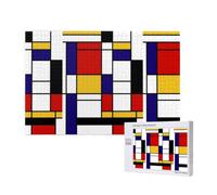 Adults Puzzle Game Challenging Puzzles,Jigsaw Puzzles 1000 Pieces,Mondrian Style
