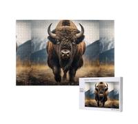 Adults Puzzle Game Challenging Puzzles,Jigsaw Puzzles 1000 Pieces,North American Bison