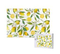 Adults Puzzle Game Challenging Puzzles,Jigsaw Puzzles 1000 Pieces,Patterned Exotic Lemon Tree Branches Yummy Delicious