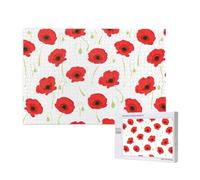 Adults Puzzle Game Challenging Puzzles,Jigsaw Puzzles 1000 Pieces,Red Petals
