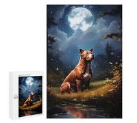 Adults Puzzles 1000 PCS Jigsaws American Pit Bull Terrier Jigsaw Puzzle Fun Games But Fun And Humorous Unique Gifts for Birthday And Christmas 1000 PCS