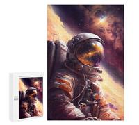 Adults Puzzles 1000 PCS Jigsaws Astronaut Reflection Jigsaw Puzzle Brain Teaser Game A Work of Art Birthday And Unique Gifts 1000 PCS