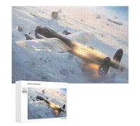 Adults Puzzles 1000 PCS Jigsaws Avro Lancaster Jet War Jigsaw Puzzle Family Games Enhance Memory Unique Gifts for Birthday And Christmas 1000 PCS