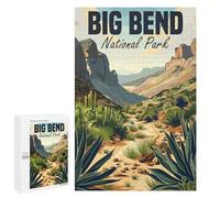 Adults Puzzles 1000 PCS Jigsaws Big Bend National Park Puzzle for Adults Toy Wall Decor Stress Reliever Difficult And Challenge 1000 PCS