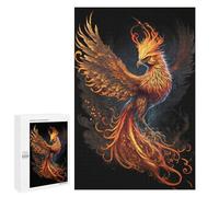 Adults Puzzles 1000 PCS Jigsaws Black Phoenix Puzzle for Adults Toy Wall Decor Stress Reliever Difficult And Challenge 1000 PCS