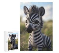 Adults Puzzles 1000 PCS Jigsaws Cute Cartoon Baby Zebra Jigsaw Puzzle Brain Teaser Game A Work of Art Birthday And Unique Gifts 1000 PCS