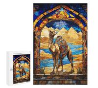 Adults Puzzles 1000 PCS Jigsaws Egyptian Pyramids Camel Adult Jigsaw Puzzle Family Games Stress Reliever Parent-child Interaction 1000 PCS