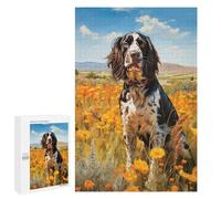 Adults Puzzles 1000 PCS Jigsaws English Springer Spaniel Jigsaw Puzzle Fun Games But Fun And Humorous Unique Gifts for Birthday And Christmas 1000 PCS