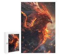 Adults Puzzles 1000 PCS Jigsaws Fire Phoenix Puzzle for Adults Brain Teaser Game Analysis And Logic Parent-child Interaction 1000 PCS