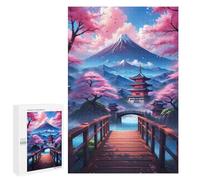 Adults Puzzles 1000 PCS Jigsaws Fuji Mountain Beautiful Puzzle for Adults Brain Teaser Game Analysis And Logic Parent-child Interaction 1000 PCS