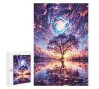 Adults Puzzles 1000 PCS Jigsaws Galactic Glade Reflections Puzzle for Adults Brain Teaser Game Analysis And Logic Parent-child Interaction 1000 PCS
